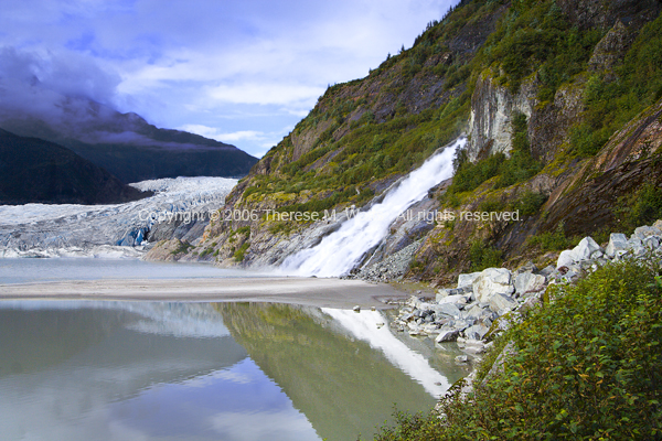 Mendenhall Glacier and Nugget Falls