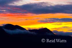 Sunset from Mount Roberts, AK